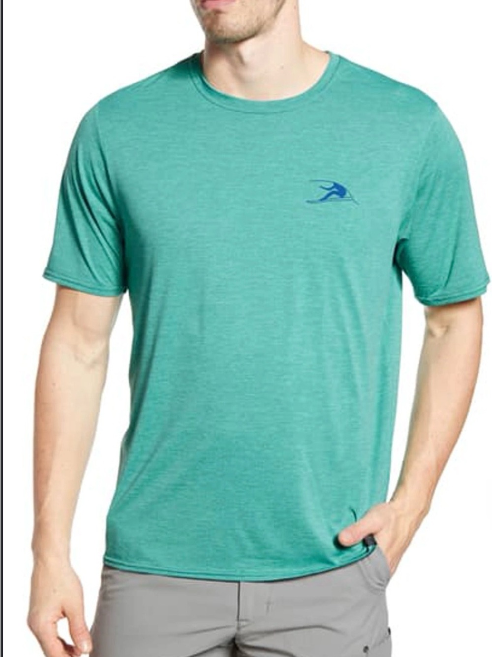 Patagonia Capilene Cool Daily Graphic T-Shirt in Vision Mission/Beryl Green Sz L